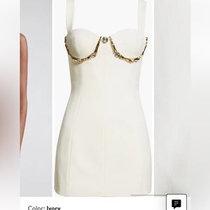 AREA Claw cup mini dress